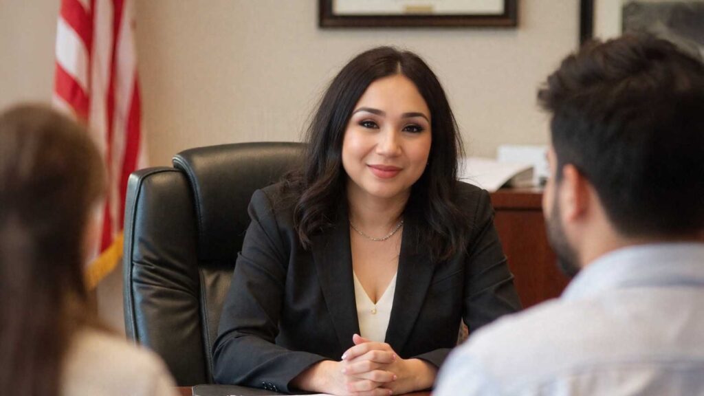 Karen Monrreal discussing Fixing Old Removal Orders with clients